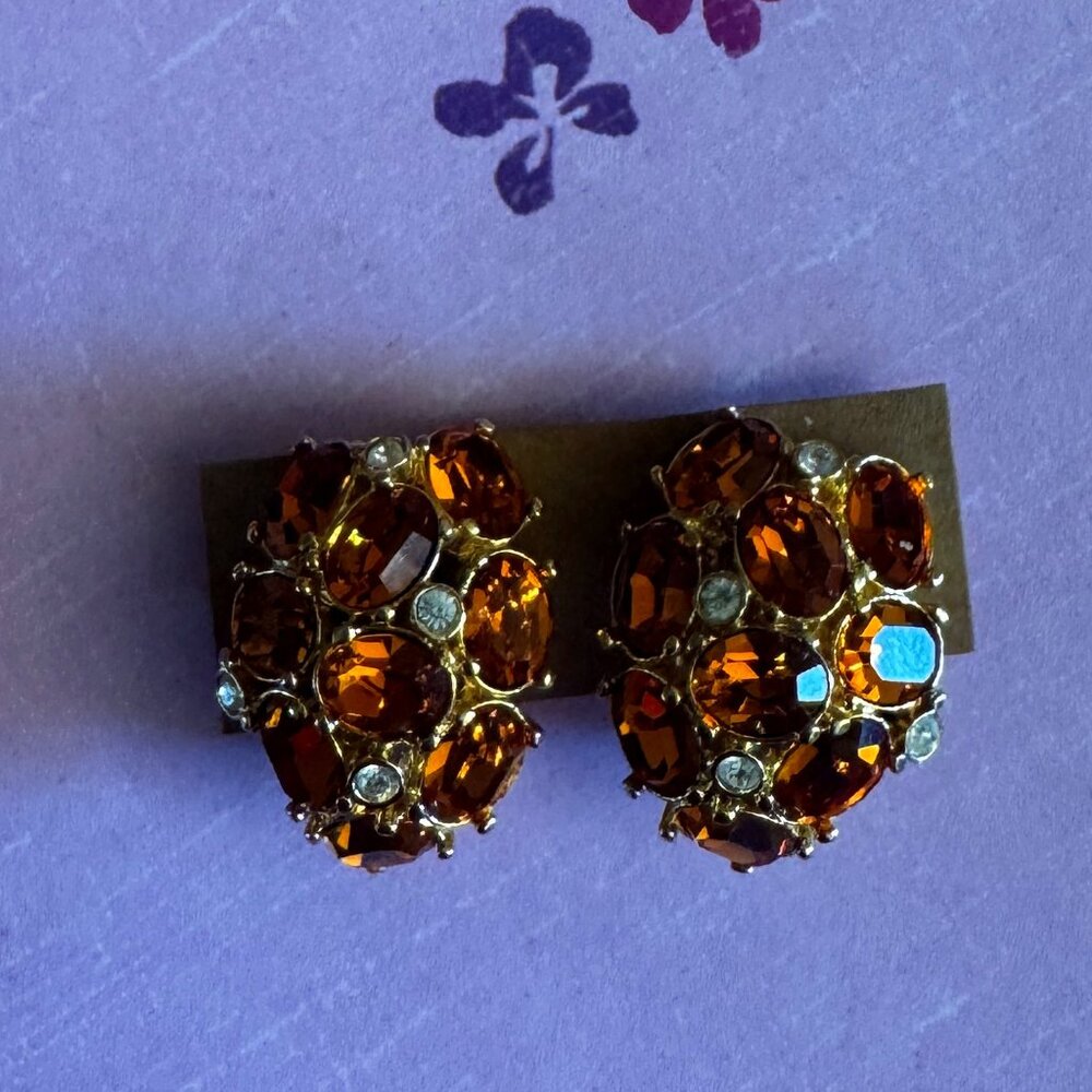 Joan Rivers Topaz Clip-On Earrings – Timeless Elegance Without the Piercing